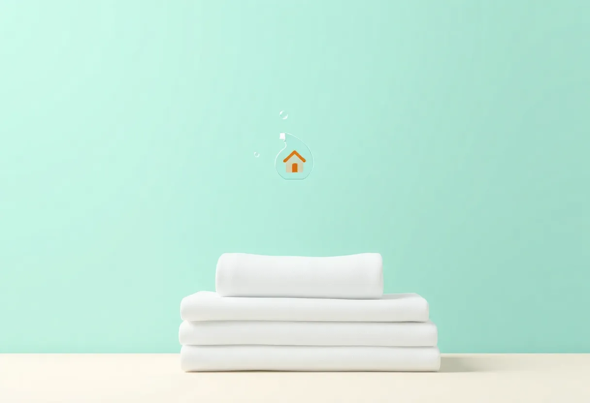 Nettoyage éco-responsable avec un spray en forme de feuille pour des services de nettoyage verts
