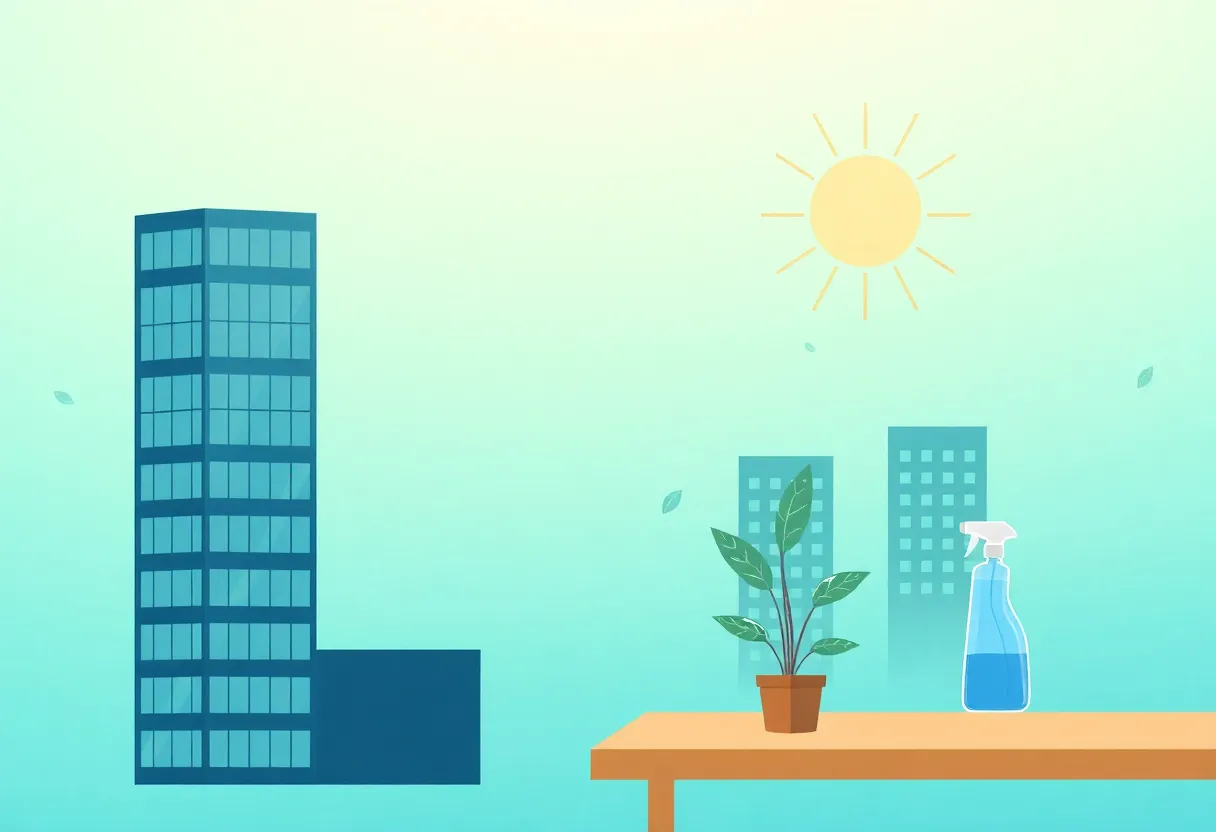 Nettoyage éco-responsable par Camer Clean pour des espaces de travail modernes à Yaoundé