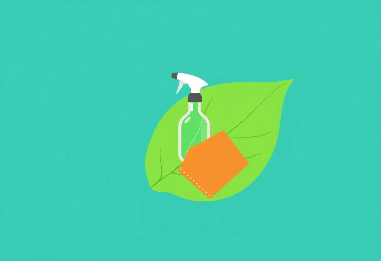 Service de nettoyage écoresponsable avec produits nettoyants écologiques pour un entretien durable