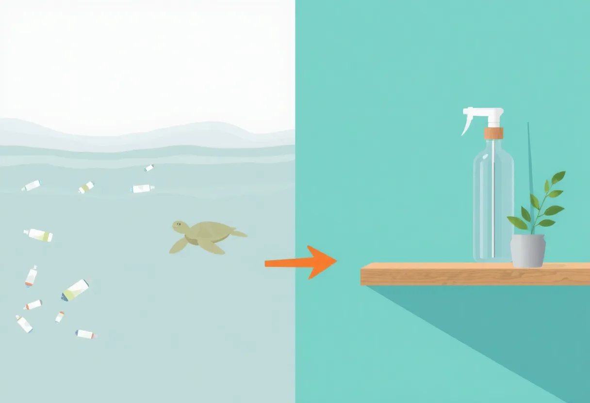 Réduction des déchets plastiques avec des solutions propreté durable et nettoyage écologique par Camer Clean