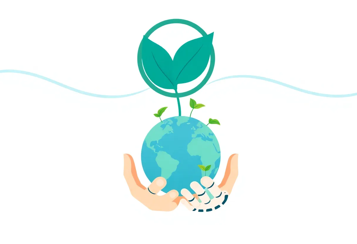Badge de certification écologique pour une entreprise de nettoyage verte proposant des services de nettoyage durable