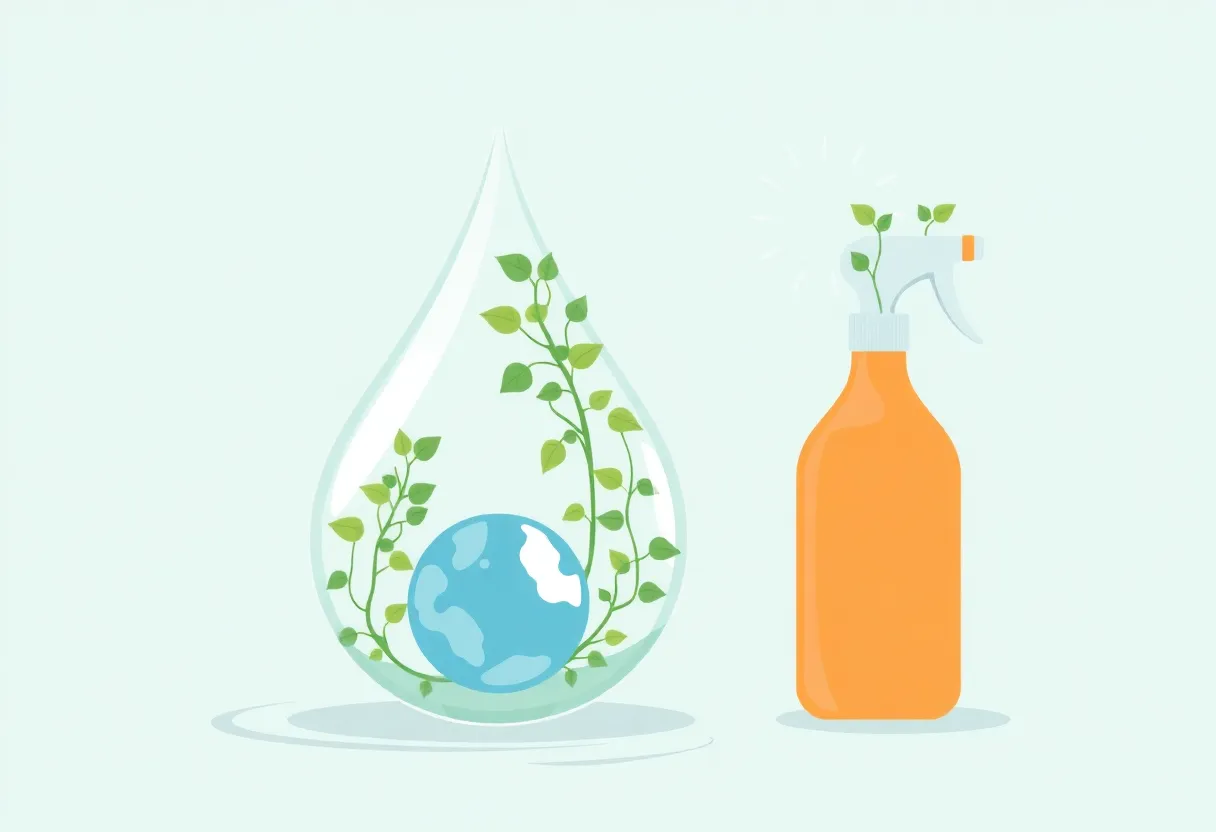 Service de nettoyage éco-responsable avec des produits écologiques pour un entretien sain et durable